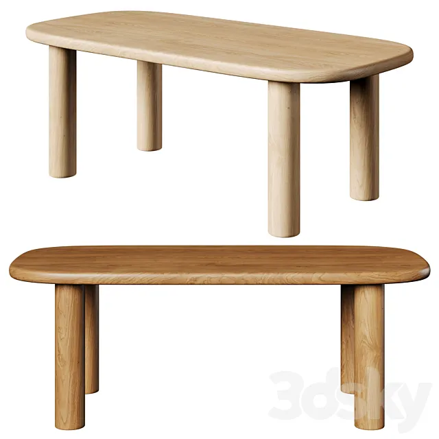 Dining table Muhly dining table 3D Model