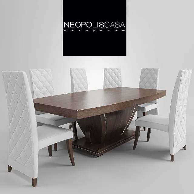 Dining table neopolis casa 3D Model Dining table neopolis casa 3D Model