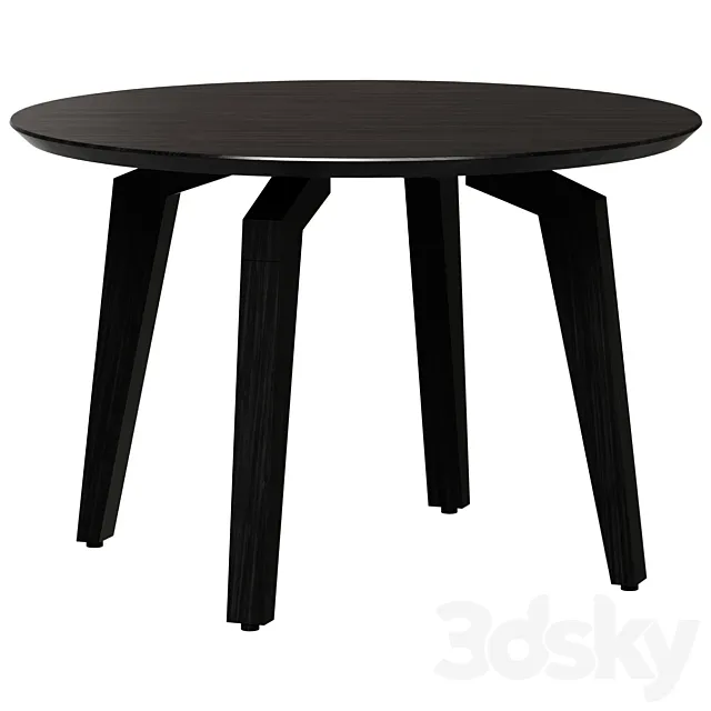 Dining table Oscar Round 3D Model Dining table Oscar Round 3D Model