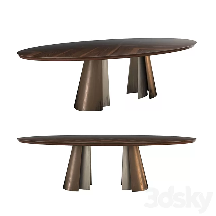 Dining table Rugiano ABSOLUTE 3D Model Dining table Rugiano ABSOLUTE 3D Model