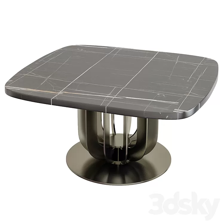 Dining table Soho Keramik Premium – Cattelan Italia 3D Model Dining table Soho Keramik Premium – Cattelan Italia 3D Model
