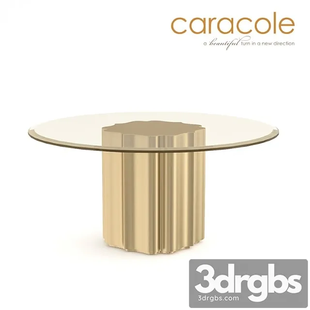 Dining table strike gold caracole 2 3D Model Download