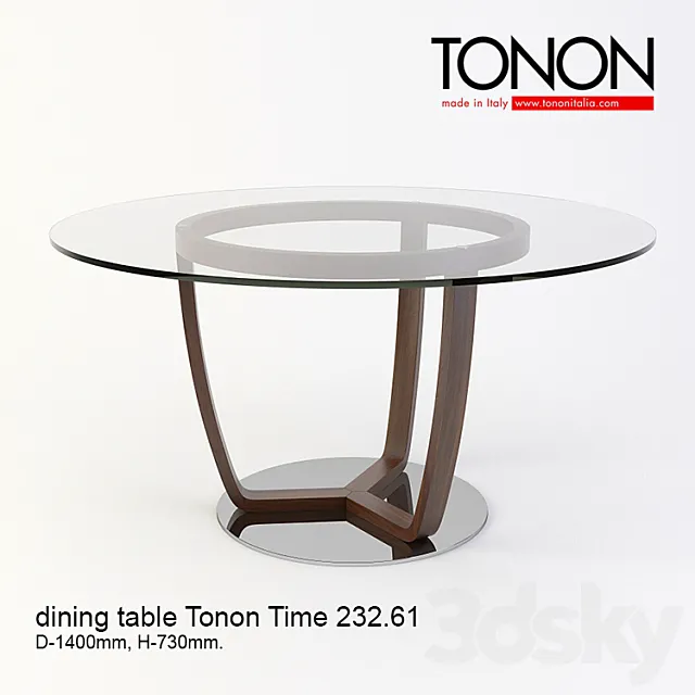 Dining table Tonon Time 232 3DModel