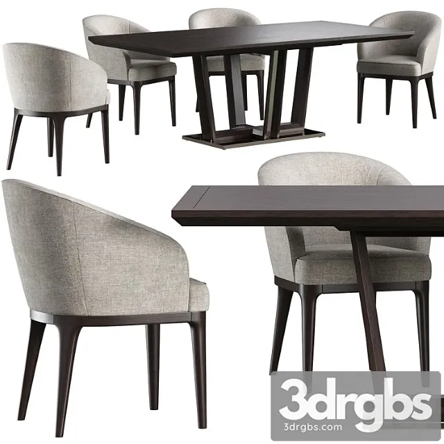 Dining Table Tosconova Diamond Chair Tosconova Eva 3D Model Download