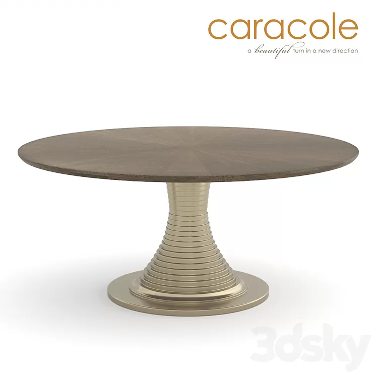 Dining table Uptown Caracole 3D Model Dining table Uptown Caracole 3D Model