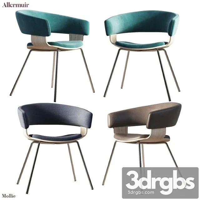 Dinning chair mollie a680 allermuir 2 3D Model Download