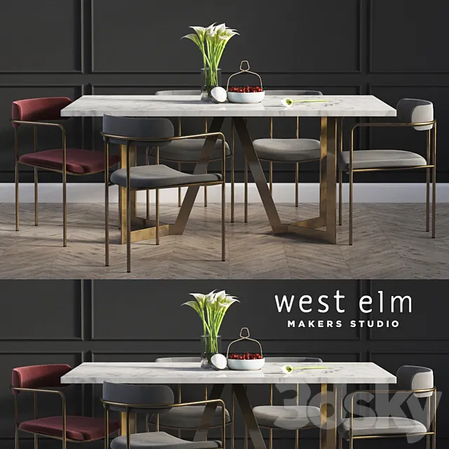 Dinning Set 02 3DModel