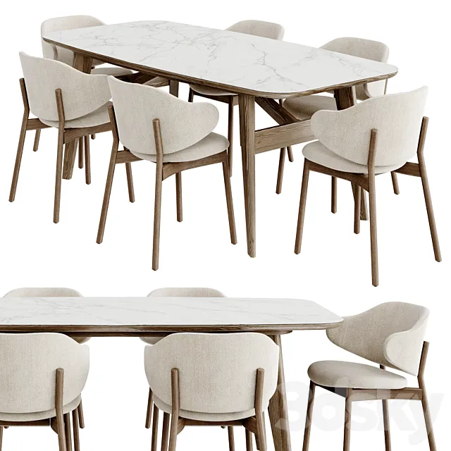 Dinning Set 108 3D Model