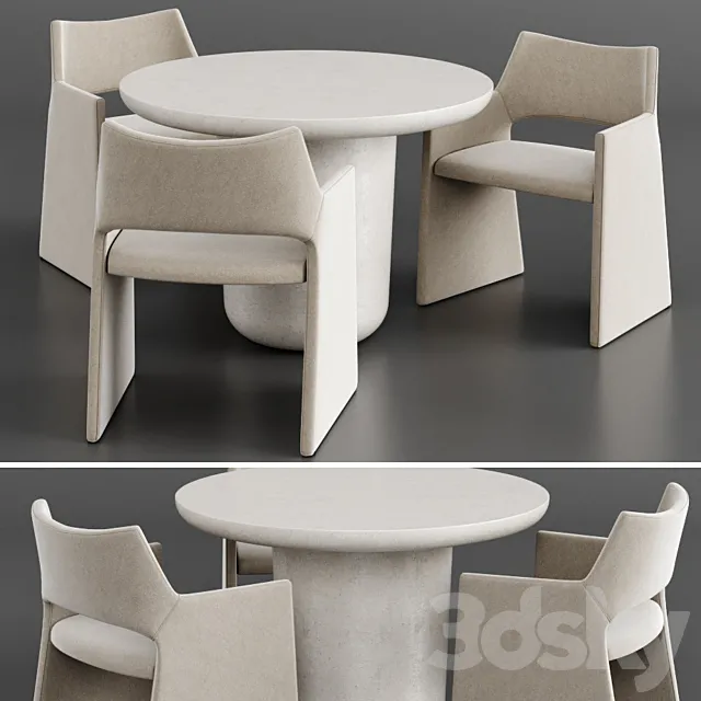 Dinning set 15 3D Model
