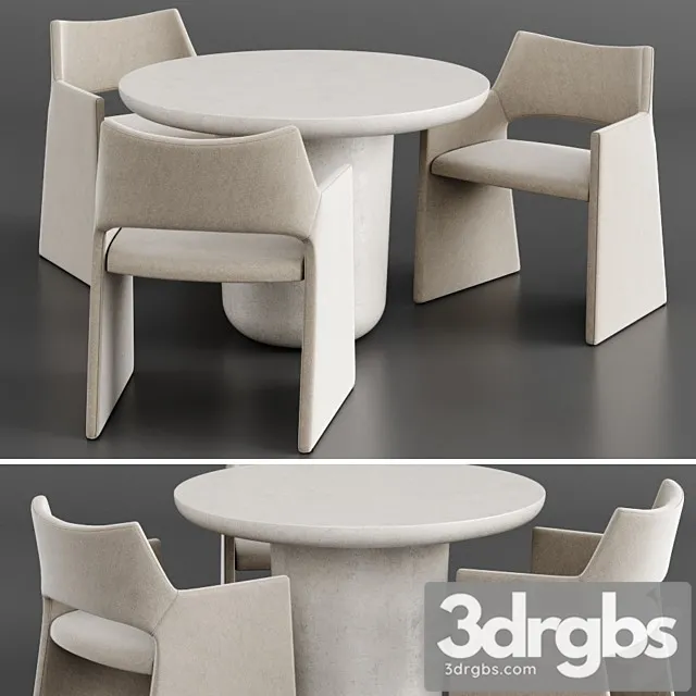 Dinning Set 152 3D Model Download