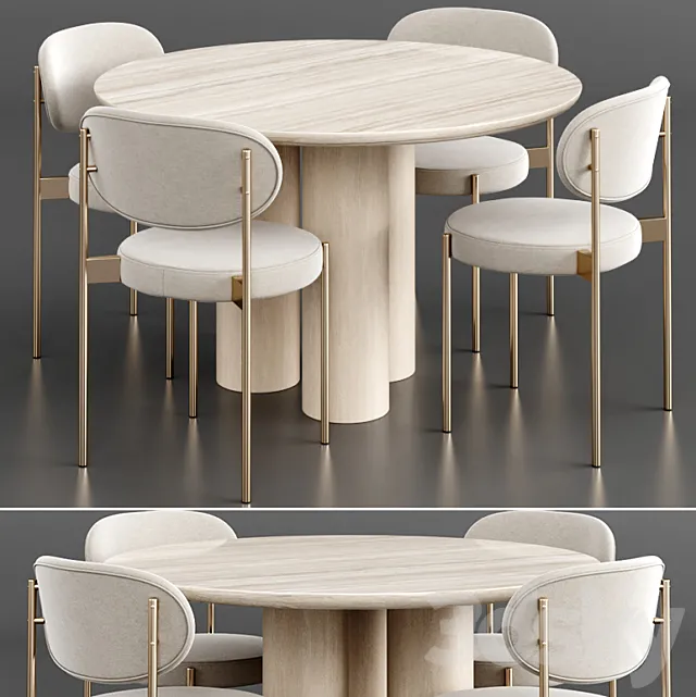 Dinning set 16 3D Model