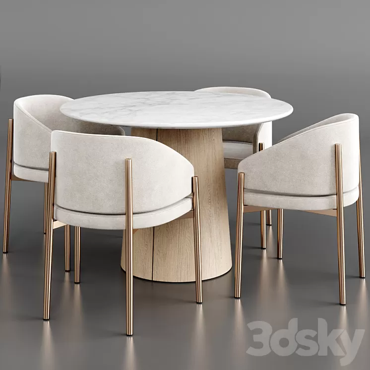 Dinning set 23 3D Model