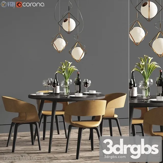 Dinning Set 25 3D Model Download Dinning Set 25 3D Model Download