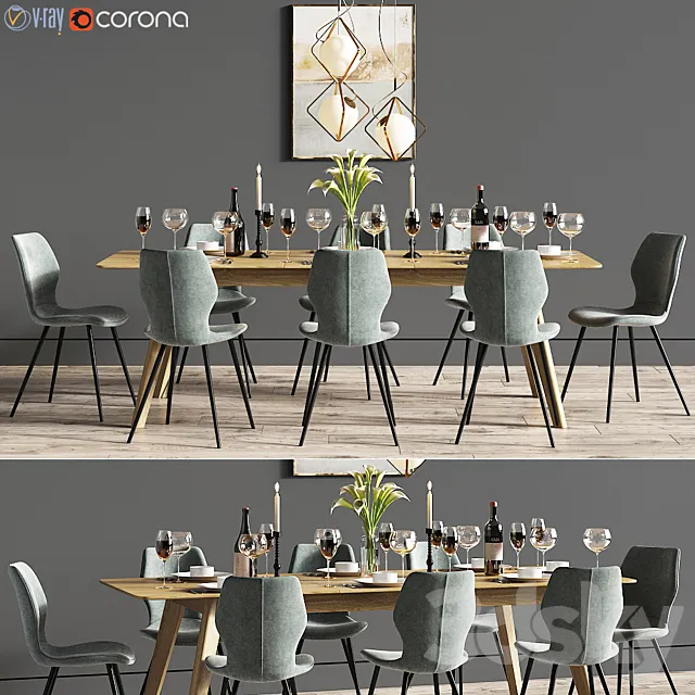 Dinning Set 26 3D Model