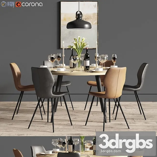 Dinning set 27 2 3D Model Download Dinning set 27 2 3D Model Download
