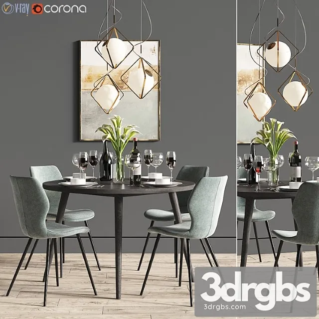 Dinning set 28 2 3D Model Download Dinning set 28 2 3D Model Download