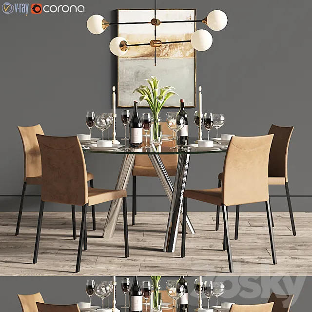 Dinning Set 29 3D Model