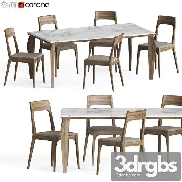 Dinning set 36_3 2 3D Model Download Dinning set 36_3 2 3D Model Download