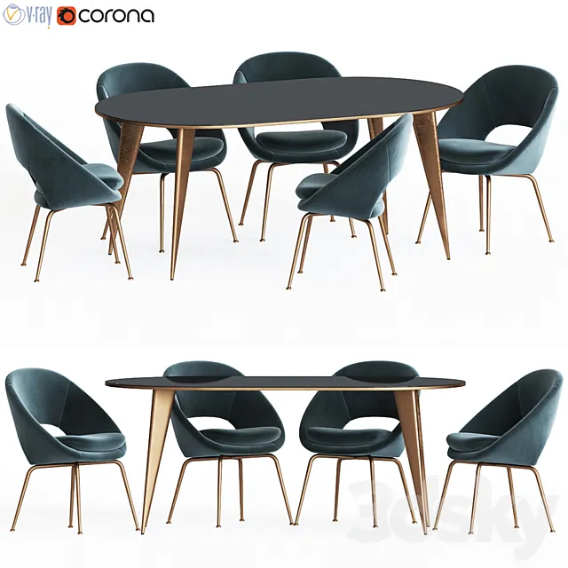 Dinning set 37 3DModel