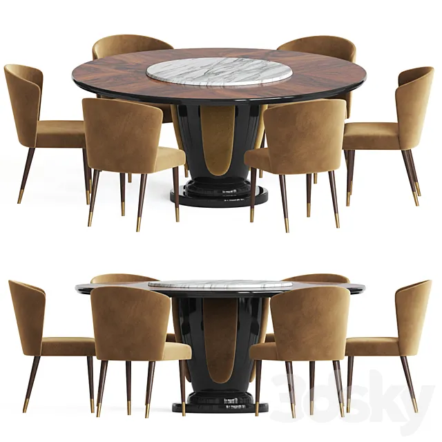 Dinning set 38 3DModel