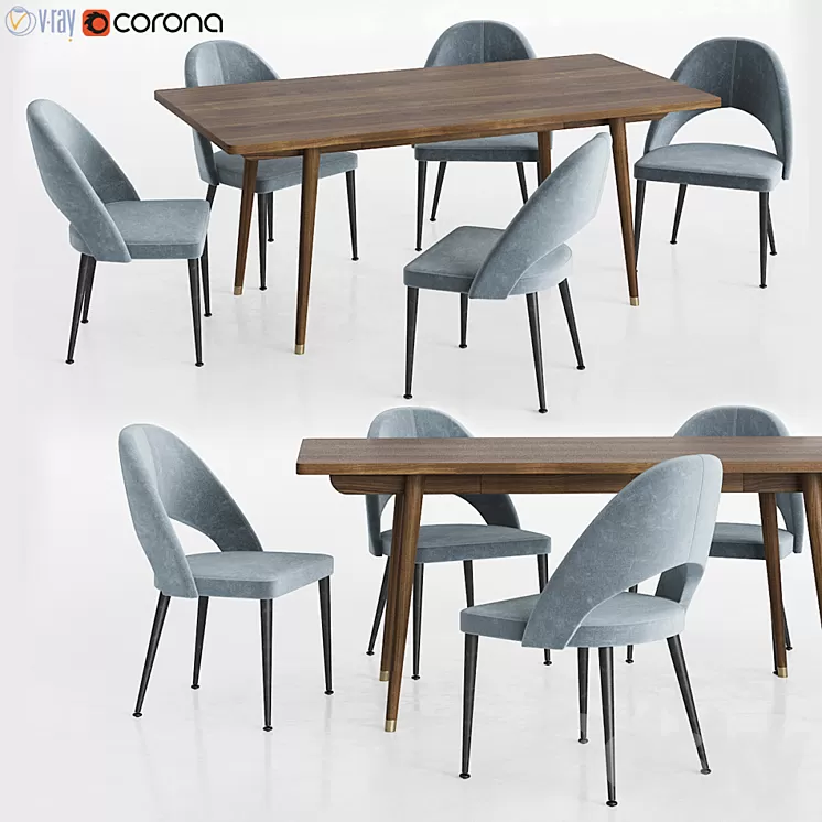 Dinning set 3D Model