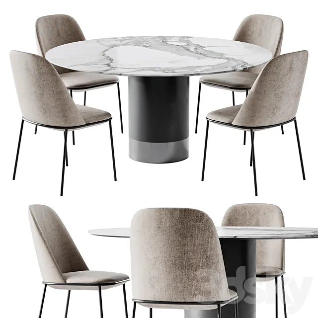 Dinning Set 3DModel Dinning Set 3DModel