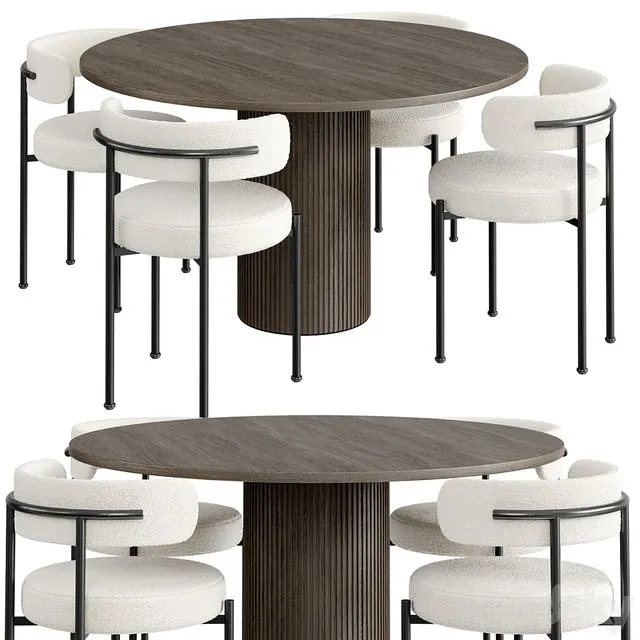 Dinning Set 44 3D Model