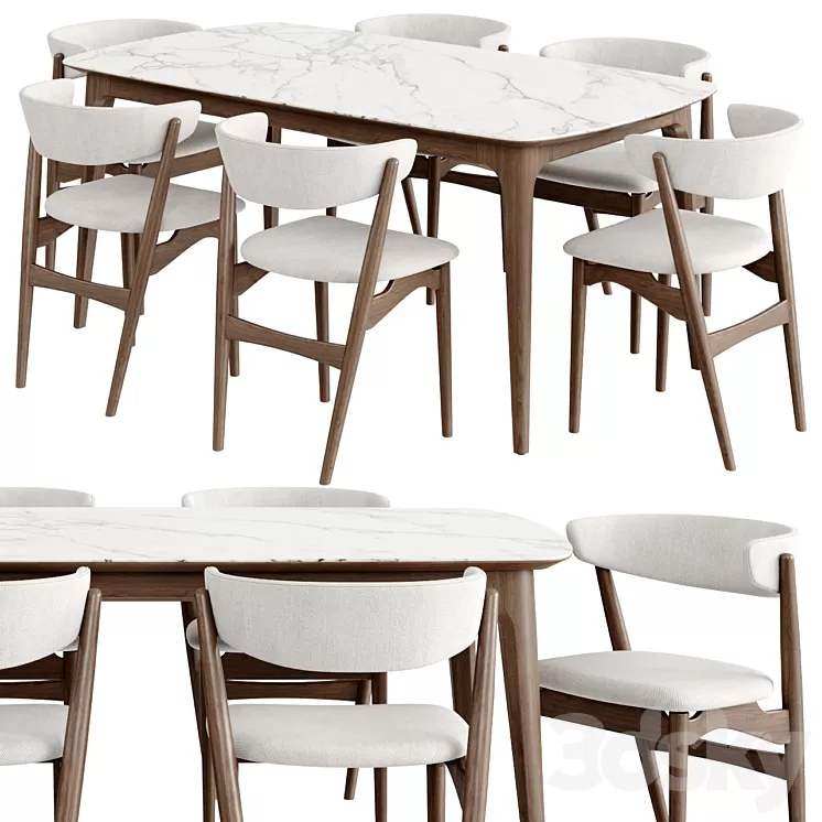 Dinning Set 54 3D Model