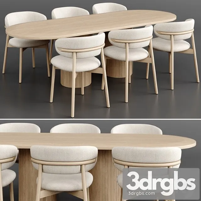 Dinning Set 60 1 3D Model Download Dinning Set 60 1 3D Model Download