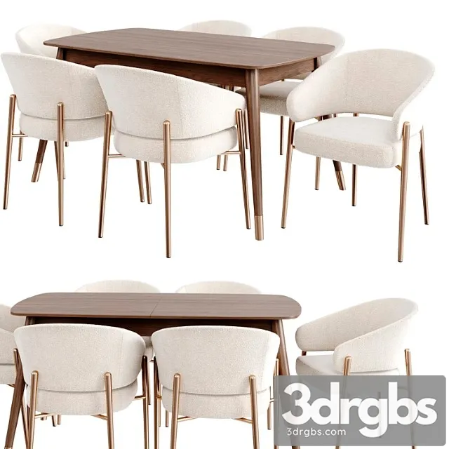 Dinning Set 84 3D Model Download Dinning Set 84 3D Model Download
