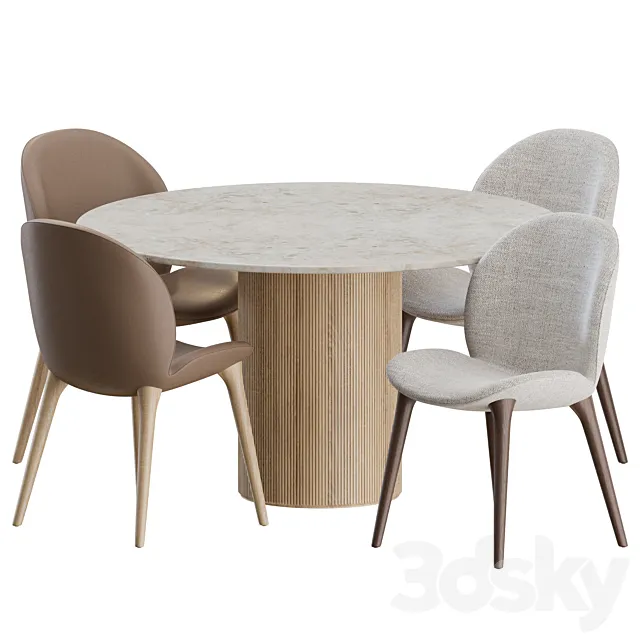 Dinning set by vipp 3DModel