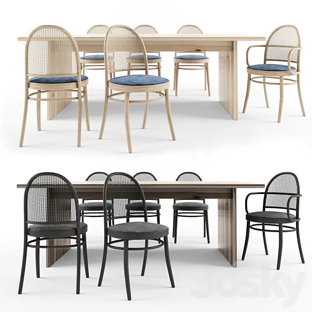 dinning table set 3DModel
