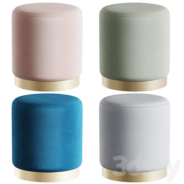 Dior pouf by Cosmo 3D Model Dior pouf by Cosmo 3D Model