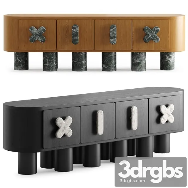Diplopoda Sideboard By Appartement 2 3D Model Download