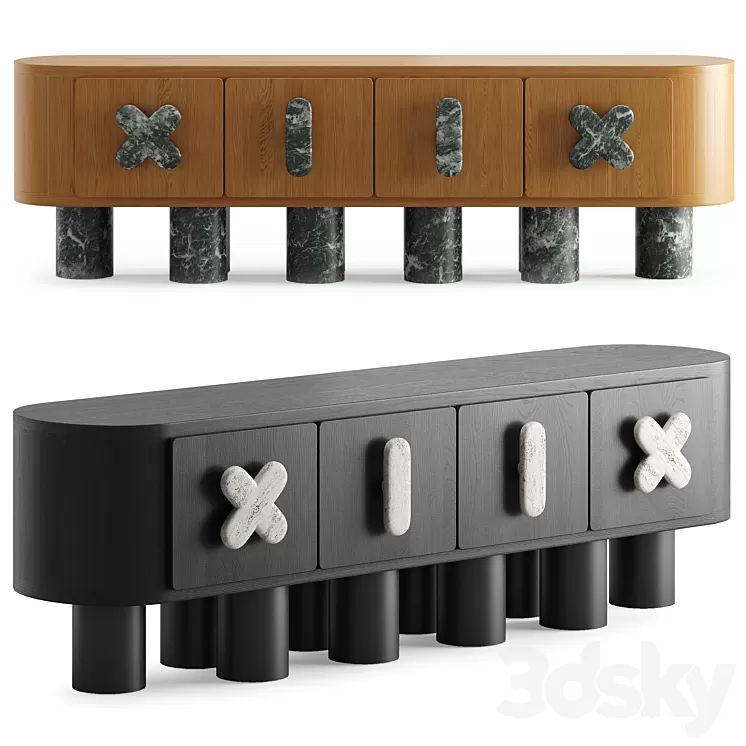 Diplopoda Sideboard By Appartement 2 3D Model Free Download