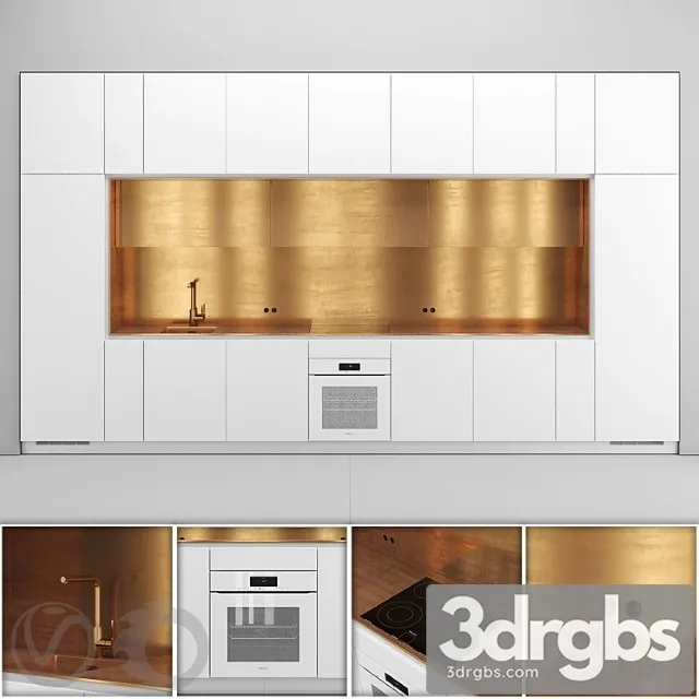 Direct nel kitchen with brass Direct nel kitchen with brass