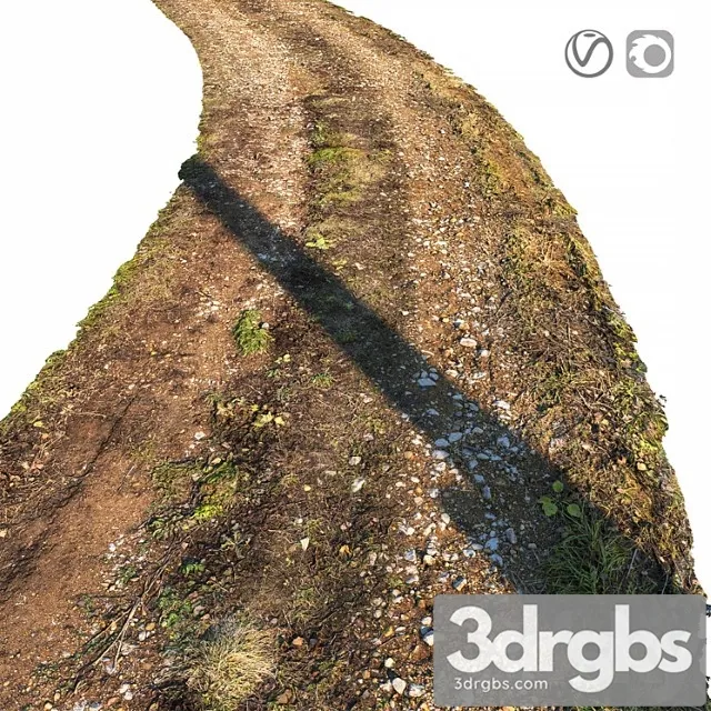 Dirt road material 03 3D Model Download