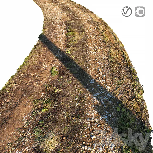 Dirt road material 03 3D Model Dirt road material 03 3D Model
