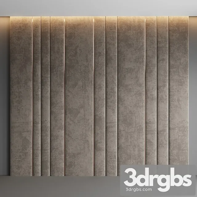Dirty Beige Velvet Panel 3D Model Download