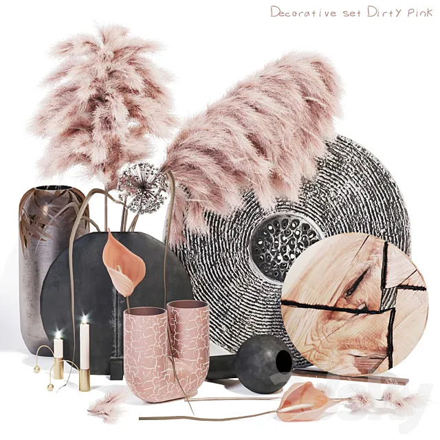 Dirty pink set 3DModel