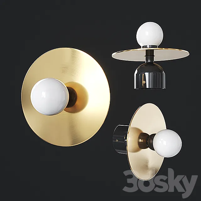 Disc and sphere 3D Model
