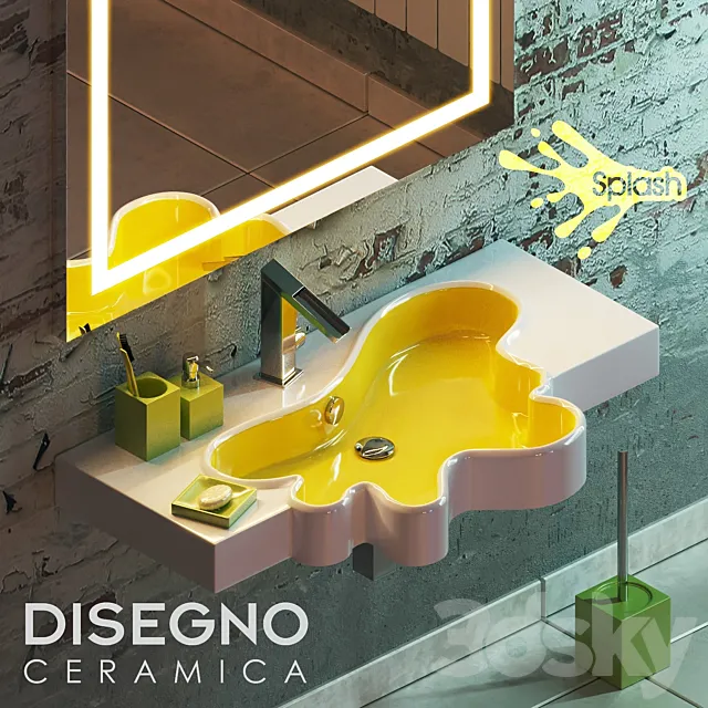 Disegno ceramica – Splash 150_1 3DModel Disegno ceramica – Splash 150_1 3DModel