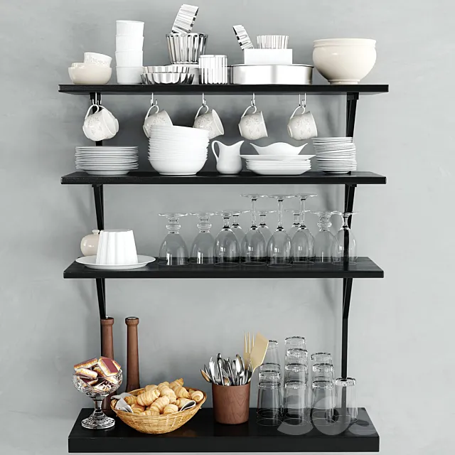 Dishes 3DModel Dishes 3DModel