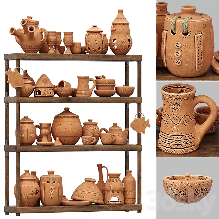 Dishes clay n21 \/ Clay dishes №21 3D Model Free Download Dishes clay n21 \/ Clay dishes №21 3D Model Free Download