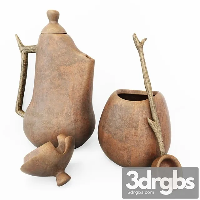Dishes jug clay small n1 Dishes jug clay small n1