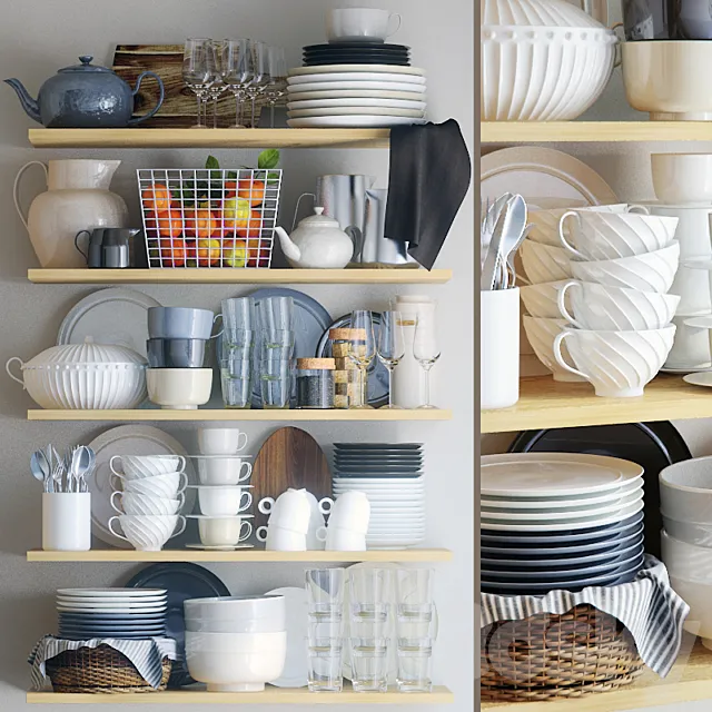 Dishes set – 1 3DModel