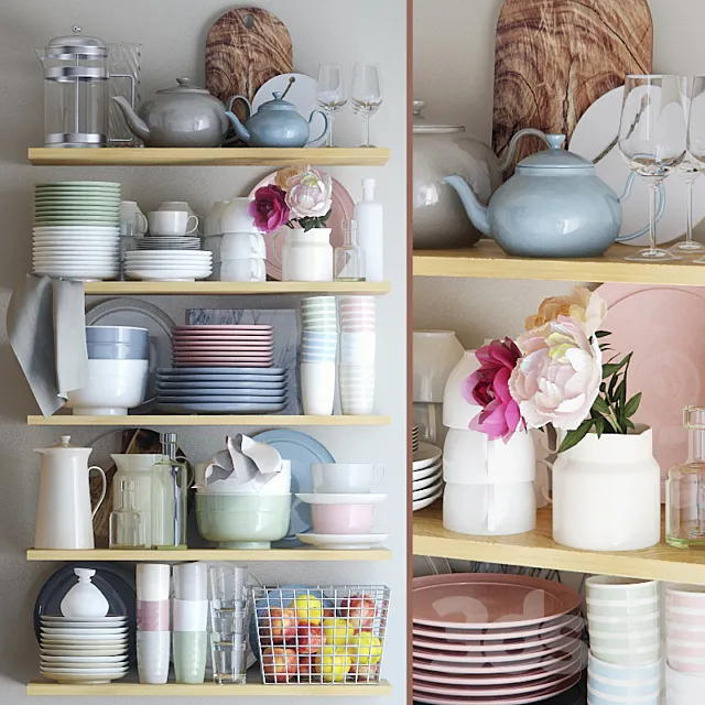 Dishes set – 2 3DModel