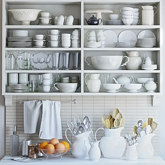 Dishes set – 3 3DModel