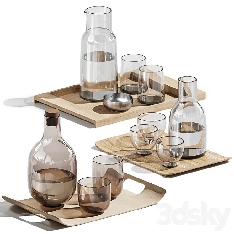 dishes tableware set 03 3D Model Free Download dishes tableware set 03 3D Model Free Download