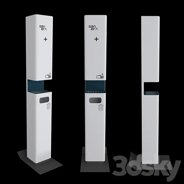 Disinfection station automatic 3D Model Disinfection station automatic 3D Model
